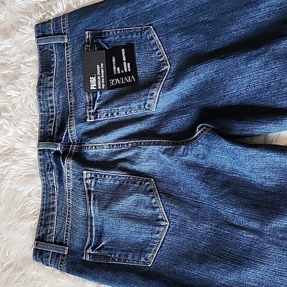 PAIGE Blue Jacqueline Straight Ankl Lace Jeans Brand New - Picture 4 of 15